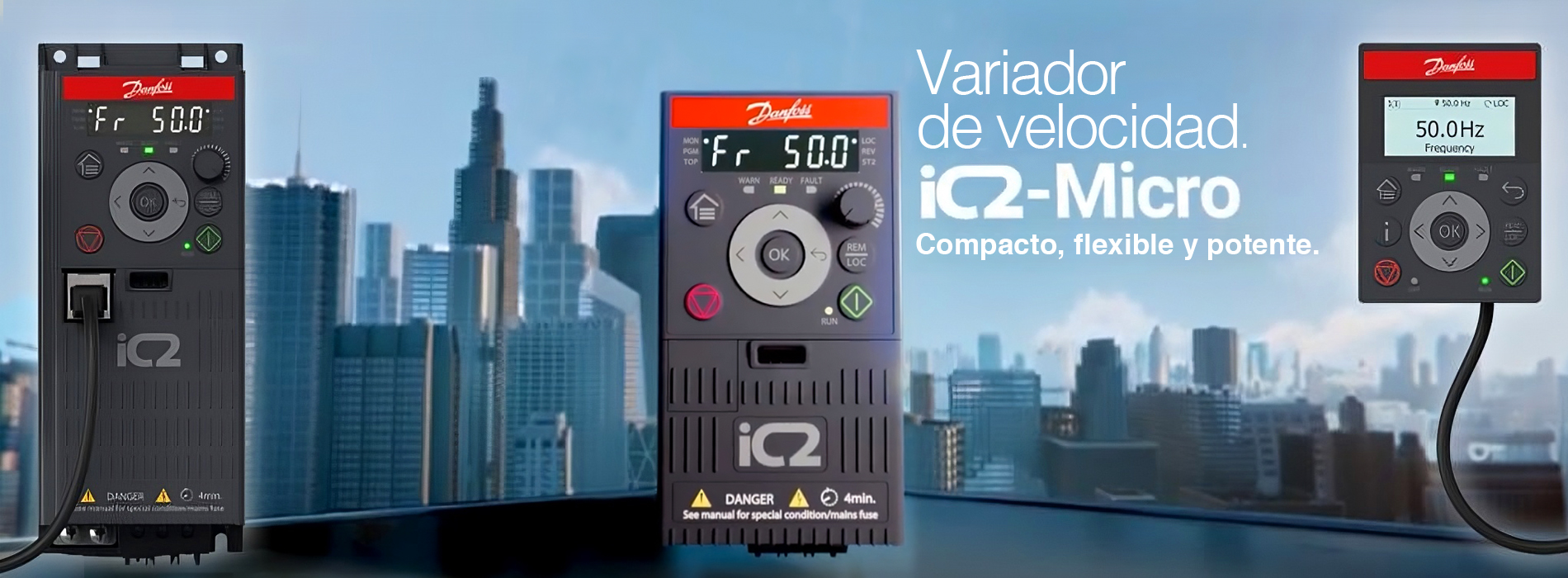 Slider del producto iC2-Micro de Danfoss